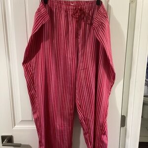 Cacique Pink Striped Pajama Pants